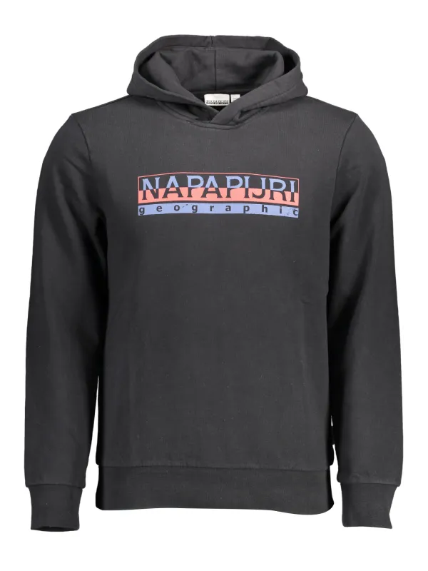 "Napapijri Sweatshirts im Sale | Napapijri Schwarzer Logo Hoodie online kaufen"|Planet-Deluxe