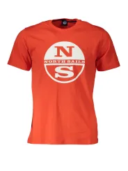 "North Sails T-Shirts im Sale | North Sails Kurzarmshirt Rot Rundhals Logo online kaufen"|Planet-Deluxe