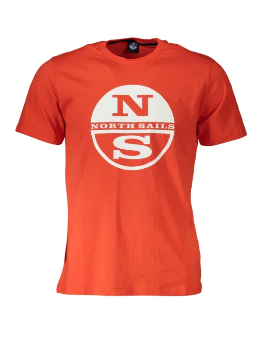 "North Sails T-Shirts im Sale | North Sails Kurzarmshirt Rot Rundhals Logo online kaufen"|Planet-Deluxe
