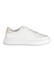 "Calvin Klein Sneakers im Sale | Calvin Klein Weiße Schnürsneaker mit Kontrastdetails online kaufen"|Planet-Deluxe