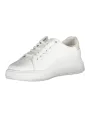 "Calvin Klein Sneakers im Sale | Calvin Klein Weiße Schnürsneaker mit Kontrastdetails online kaufen"|Planet-Deluxe