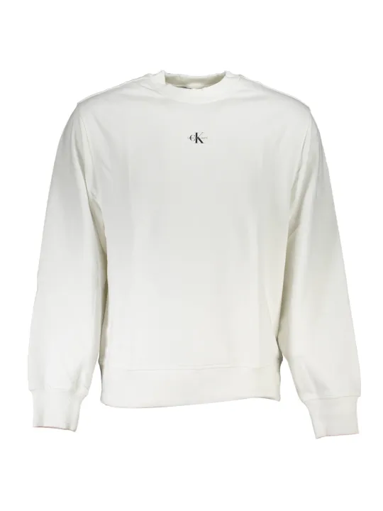 "Calvin Klein Sweatshirts im Sale | Calvin Klein Logo Sweatshirt in Weiß online kaufen"|Planet-Deluxe