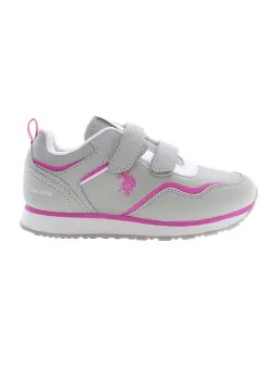 "Mädchen-Sneaker: U.S. Polo Sportschuhe mit Logo & Riemen"
