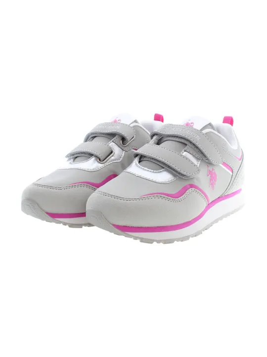 "U.S. POLO   BEST PRICE Sneakers im Sale | U.S. Polo Sportschuhe mit Riemen und Logo für Mädchen online kaufen"|Planet-Deluxe