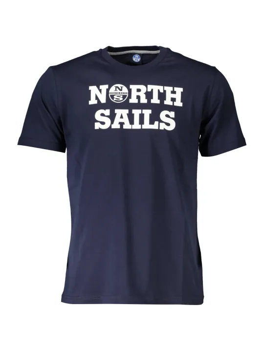 "North Sails T-Shirts im Sale | Kurzarm TShirt Rundhals mit Logo Blau North Sails online kaufen"|Planet-Deluxe