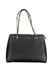 "Valentino Tasche: Schwarze Eleganz mit Ketten-Details"