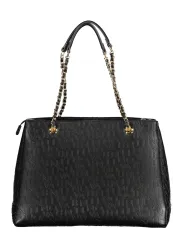 "Valentino Tasche: Schwarze Eleganz mit Ketten-Details"