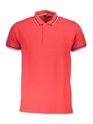 "Cavalli Class Poloshirts im Sale | Kurzarm-Poloshirt Cavalli Class Rot mit Logo und Stickerei online kaufen"|Planet-Deluxe