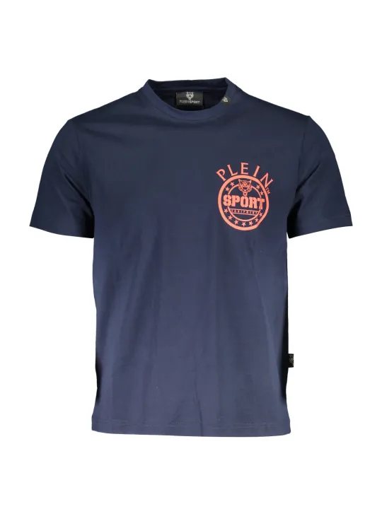"Plein Sport T-Shirts im Sale | Plein Sport TShirt Kurzarm Rundhals Logo Navy online kaufen"|Planet-Deluxe