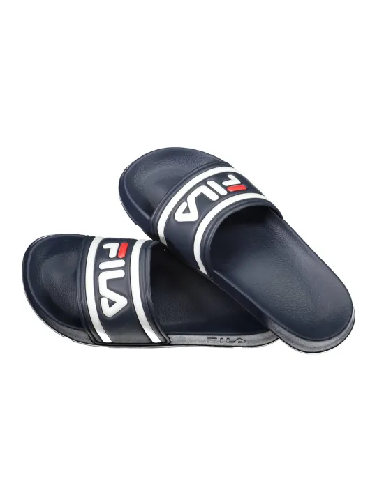 "Fila Pantoletten im Sale | Fila Morro Bay Slipper - Kontrastierende Details und Logo-Pantoletten in Blau online kaufen"|Planet-Deluxe