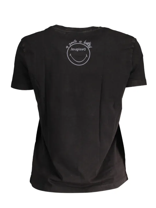 "Desigual Startseite im Sale | DESIGUAL KURZARM-T-SHIRT DAMEN SCHWARZ online kaufen"|Planet-Deluxe