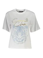 "Cavalli Class T-Shirts im Sale | CAVALLI CLASS KURZARM-T-SHIRT DAMEN WEISS online kaufen"|Planet-Deluxe