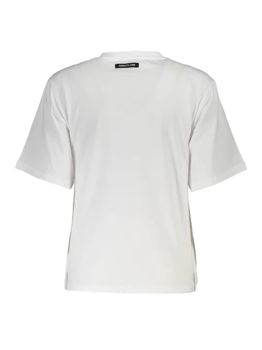 "Cavalli Class T-Shirts im Sale | CAVALLI CLASS KURZARM-T-SHIRT DAMEN WEISS online kaufen"|Planet-Deluxe