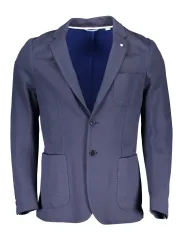 GANT Blaue Langarmjacke – Stilvoll mit Taschen & Knöpfen