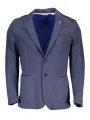 GANT Blaue Langarmjacke – Stilvoll mit Taschen & Knöpfen