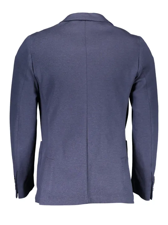 GANT Blaue Langarmjacke – Stilvoll mit Taschen & Knöpfen