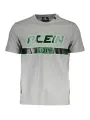 "Plein Sport T-Shirts im Sale | Graues Rundhals TShirt mit Logo Print von Plein Sport online kaufen"|Planet-Deluxe