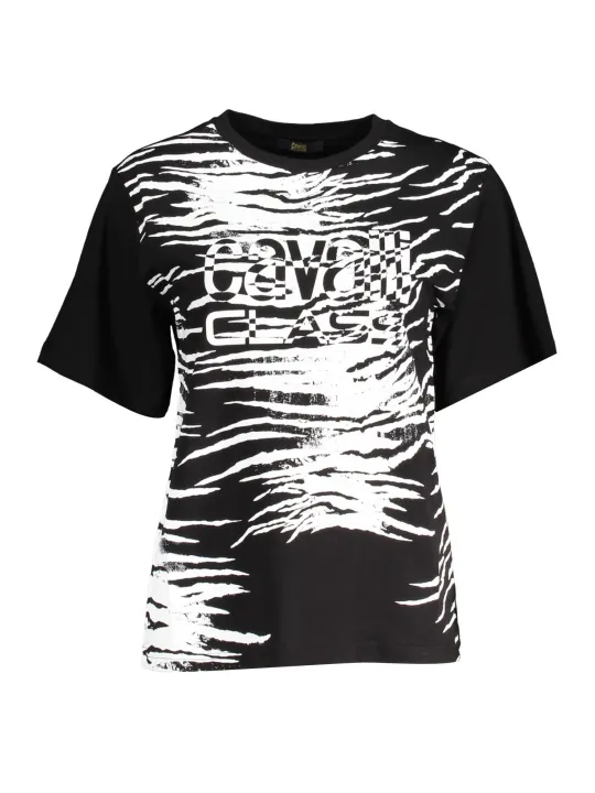 "Cavalli Class T-Shirts im Sale | Cavalli Class QXT62DJD060_83C989F_NERO05051 online kaufen"|Planet-Deluxe