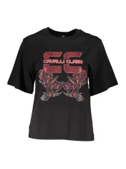 "Cavalli Class T-Shirts im Sale | Cavalli Class QXT62FJD060_08D9151_NERO05051 online kaufen"|Planet-Deluxe