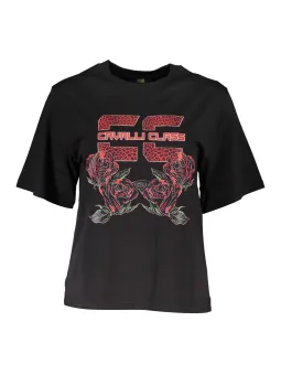 "Cavalli Class T-Shirt: Stilvolles Schwarz, hohe Qualität"