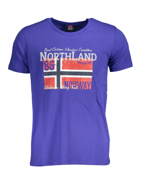 "NORWAY 1963 T-Shirts im Sale | Norwegen Blau Royal Kurzarmshirt Rundhals 1963 online kaufen"|Planet-Deluxe