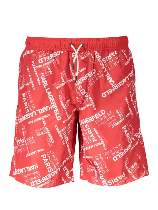 "Karl Lagerfeld Beachwear Badehosen im Sale | Karl Lagerfeld Beachwear KL20MBL01_1DFF0C3_ROSSORED online kaufen"|Planet-Deluxe
