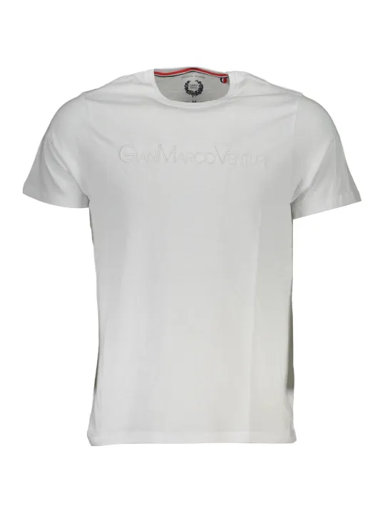 "GIAN MARCO VENTURI T-Shirts im Sale | Kurzarm TShirt Rundhals Logo Gian Marco Venturi Weiß online kaufen"|Planet-Deluxe