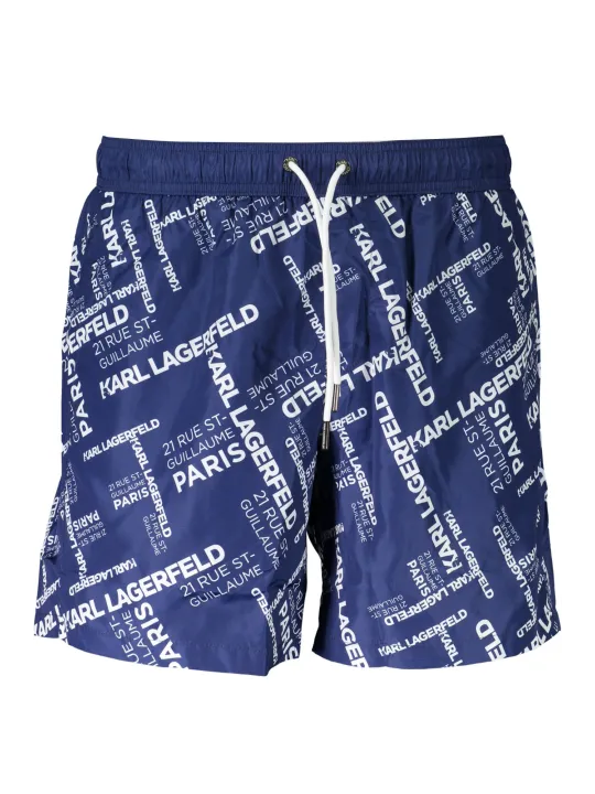 "Karl Lagerfeld Beachwear Badehosen im Sale | Karl Lagerfeld Beachwear KL20MBM08_E7D4E63_BLUNAVY online kaufen"|Planet-Deluxe