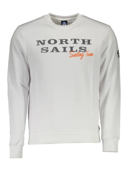"North Sails Sweatshirts im Sale | LANGARM SWEATSHIRT RUNDHALS LOGO North Sails BIANCO  online kaufen"|Planet-Deluxe