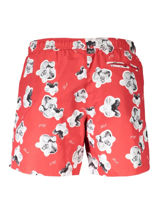 "Karl Lagerfeld Beachwear Badehosen im Sale | Karl Lagerfeld Beachwear KL20MBM12_4B61A19_ROSSORED online kaufen"|Planet-Deluxe
