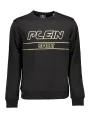 "Plein Sport Sweatshirts im Sale | PleinSport Sweatshirt Rundhals Kontrast Print Logo Schwarz online kaufen"|Planet-Deluxe