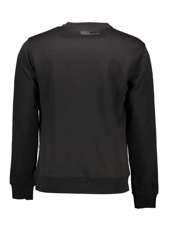 "Plein Sport Sweatshirts im Sale | PleinSport Sweatshirt Rundhals Kontrast Print Logo Schwarz online kaufen"|Planet-Deluxe