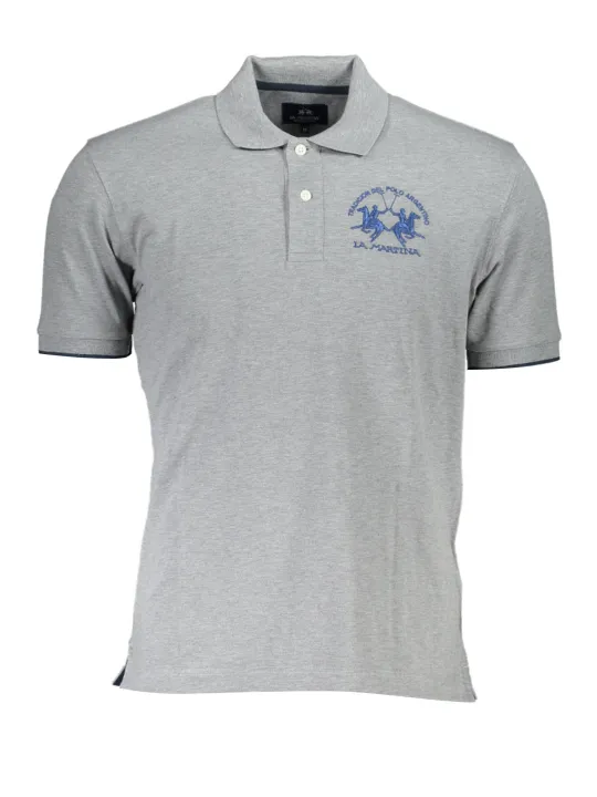 "LA MARTINA Startseite im Sale | LA MARTINA HERREN-KURZARM-POLO GRAU online kaufen"|Planet-Deluxe