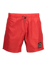 "Karl Lagerfeld Beachwear Badehosen im Sale | Karl Lagerfeld Badehose Rot mit Taschen und Innenslip online kaufen"|Planet-Deluxe