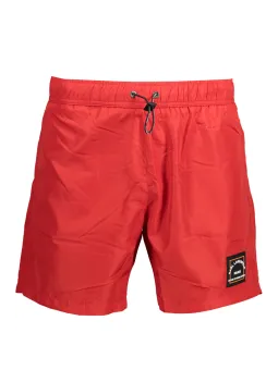 "Karl Lagerfeld Rote Badehose mit Taschen & Innenslip"
