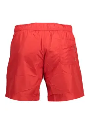 "Karl Lagerfeld Beachwear Badehosen im Sale | Karl Lagerfeld Badehose Rot mit Taschen und Innenslip online kaufen"|Planet-Deluxe