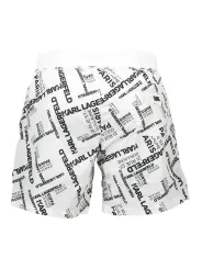 "Karl Lagerfeld Beachwear Badehosen im Sale | Karl Lagerfeld Badeshorts mit Kontrastdetails und Taschen online kaufen"|Planet-Deluxe