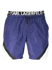 "Karl Lagerfeld Beachwear Badehosen im Sale | Karl Lagerfeld Badeshorts mit Taschen und Slip Navy online kaufen"|Planet-Deluxe