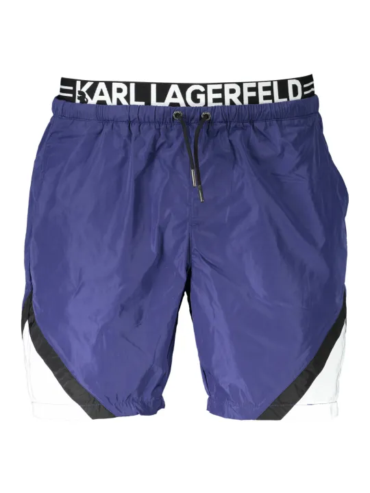 "Karl Lagerfeld Beachwear Badehosen im Sale | Karl Lagerfeld Badeshorts mit Taschen und Slip Navy online kaufen"|Planet-Deluxe