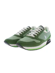 "US POLO Grüne Sneakers mit Kontrast & Logo – Stilvoll"