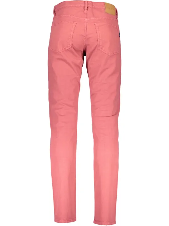 "GANT Hosen im Sale | 5-Pocket-Hose mit Knopf und Reißverschluss GANT Logo Rot online kaufen"|Planet-Deluxe