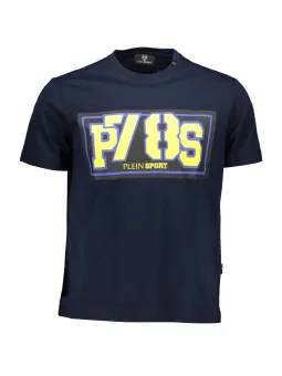 "Plein Sport Kurzarmshirt mit Kontrastdetails und Logo"