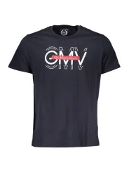 "GIAN MARCO VENTURI T-Shirts im Sale | Kurzarm T-Shirt Rundhals Logo Gian Marco Venturi Nachtblau online kaufen"|Planet-Deluxe
