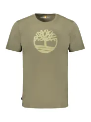 "Timberland T-Shirts im Sale | Grün Timberland Logo TShirt Kurzarm Rundhals Normale Passform online kaufen"|Planet-Deluxe