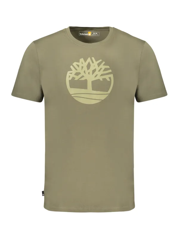 "Timberland T-Shirts im Sale | Grün Timberland Logo TShirt Kurzarm Rundhals Normale Passform online kaufen"|Planet-Deluxe