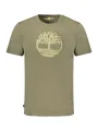 "Timberland T-Shirts im Sale | Grün Timberland Logo TShirt Kurzarm Rundhals Normale Passform online kaufen"|Planet-Deluxe