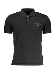 "Napapijri Poloshirts im Sale | Poloshirt Napapijri mit Stickerei und Logo Schwarz online kaufen"|Planet-Deluxe