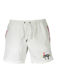 "Karl Lagerfeld Beachwear Badehosen im Sale | Karl Lagerfeld Beachwear KL20MBM01_7BC49C8_BIANCOWHIT online kaufen"|Planet-Deluxe