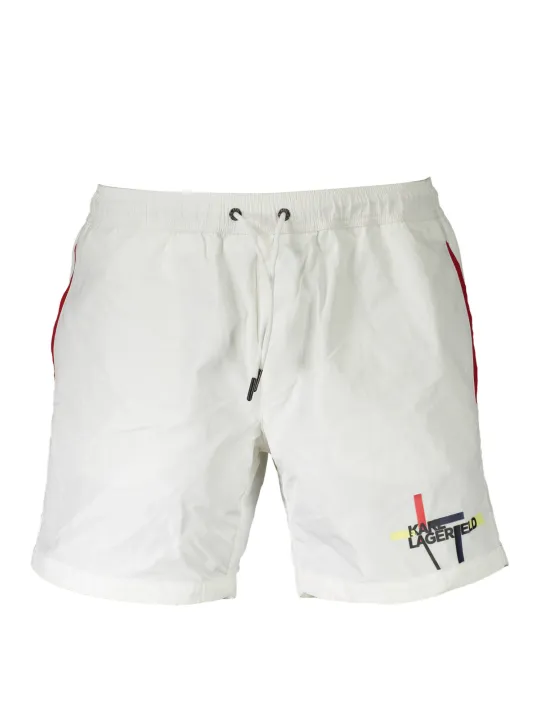 "Karl Lagerfeld Beachwear Badehosen im Sale | Karl Lagerfeld Beachwear KL20MBM01_7BC49C8_BIANCOWHIT online kaufen"|Planet-Deluxe