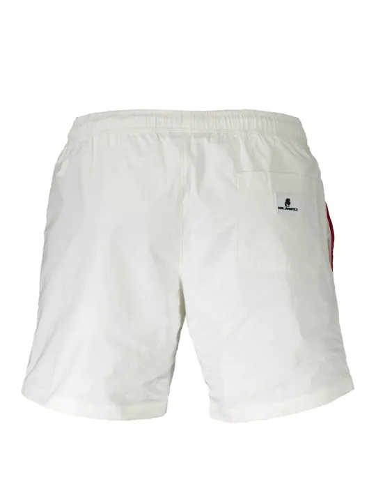 "Karl Lagerfeld Beachwear Badehosen im Sale | Karl Lagerfeld Beachwear KL20MBM01_7BC49C8_BIANCOWHIT online kaufen"|Planet-Deluxe